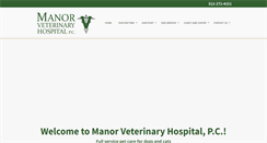 Desktop Screenshot of manorveterinaryhospital.com