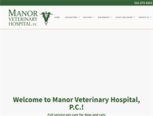 Tablet Screenshot of manorveterinaryhospital.com